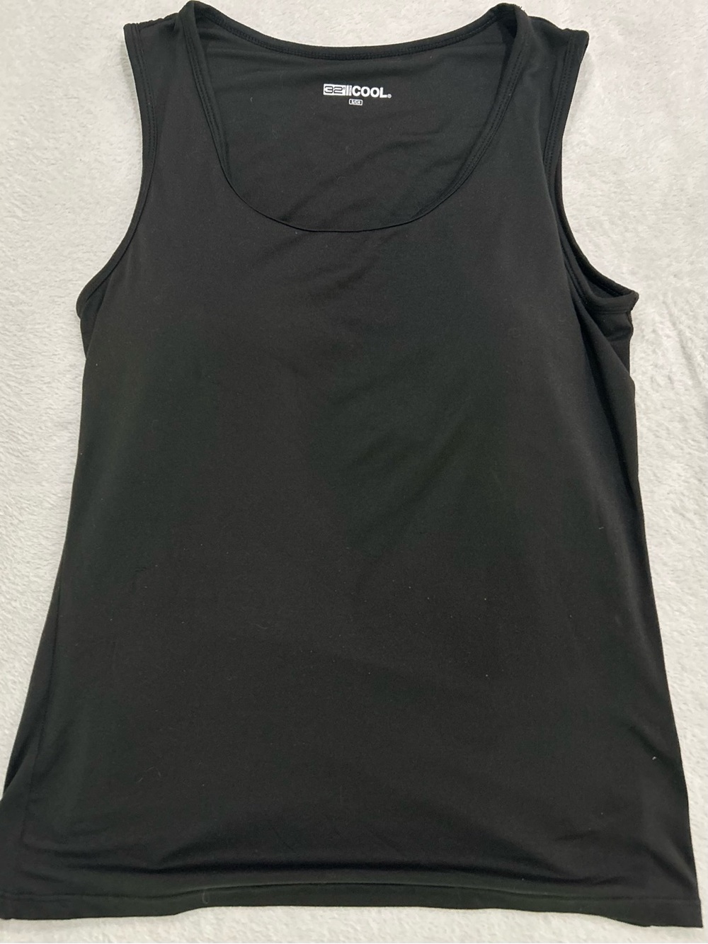 32 Degrees Cool Women’s Sz S Fitted Black Tank Top With Built In Bra Comfortable